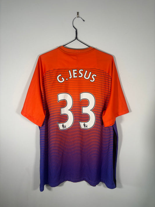 Manchester City Third Shirt 2016/17 Gabriel Jesus (XXL)