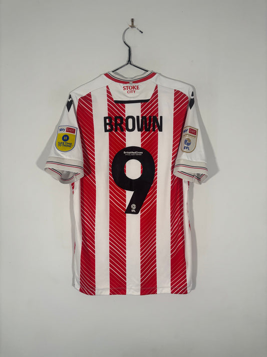 Stoke City Home Shirt 2022/23 Jacob Brown (M)