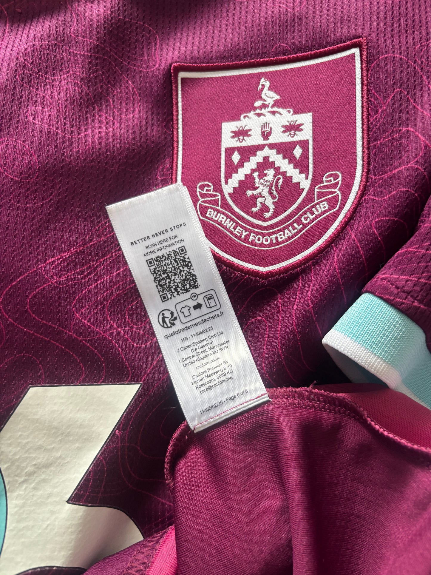 Burnley Home Shirt 2025/26 (XL)