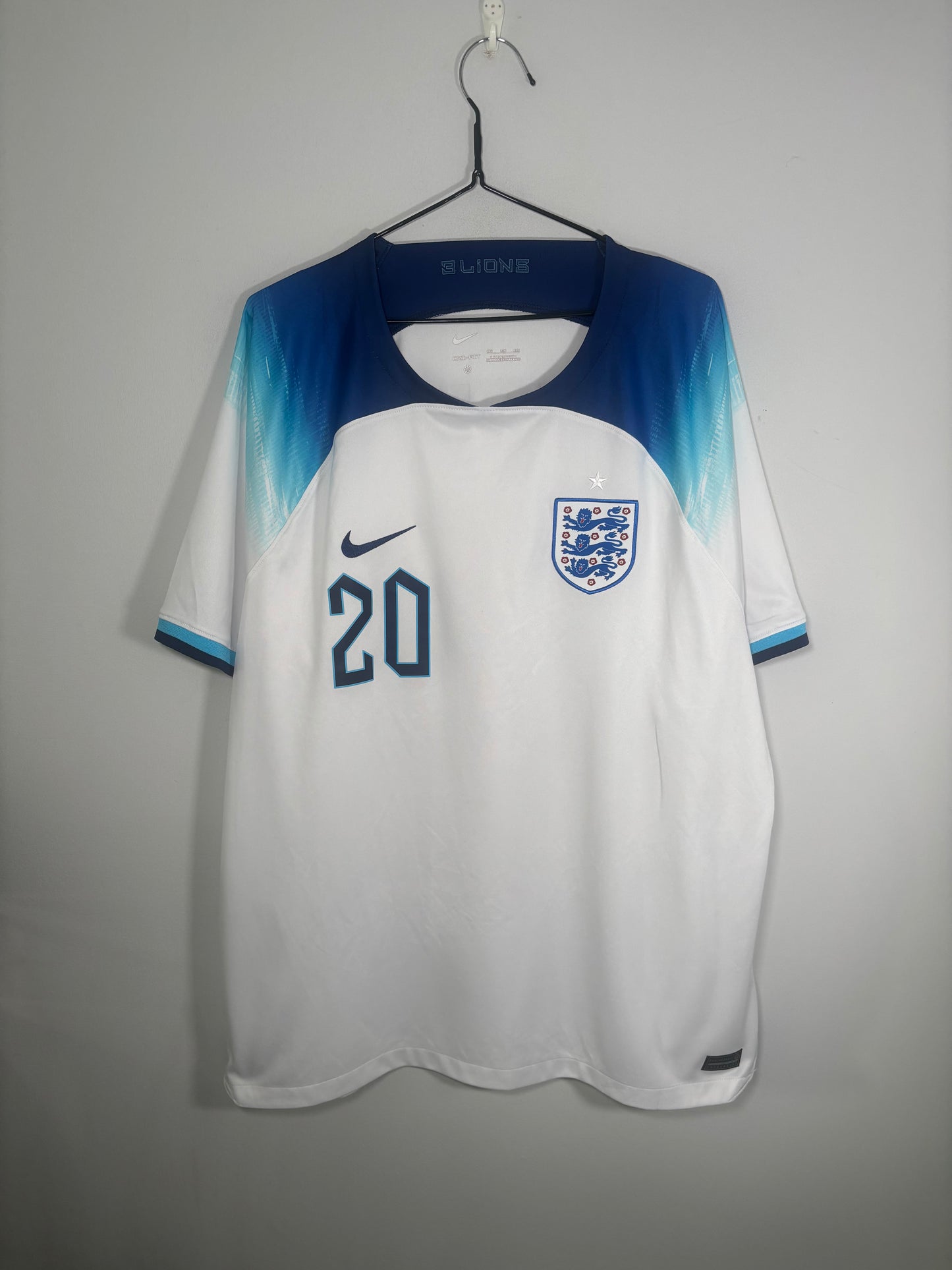 England Home Shirt 2022 Phil Foden (XXL)