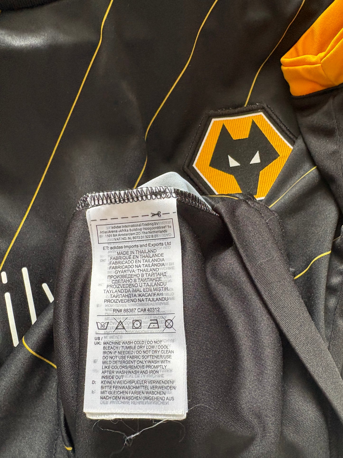 Wolves Away Shirt 2019/20 Adama Traore (LK)