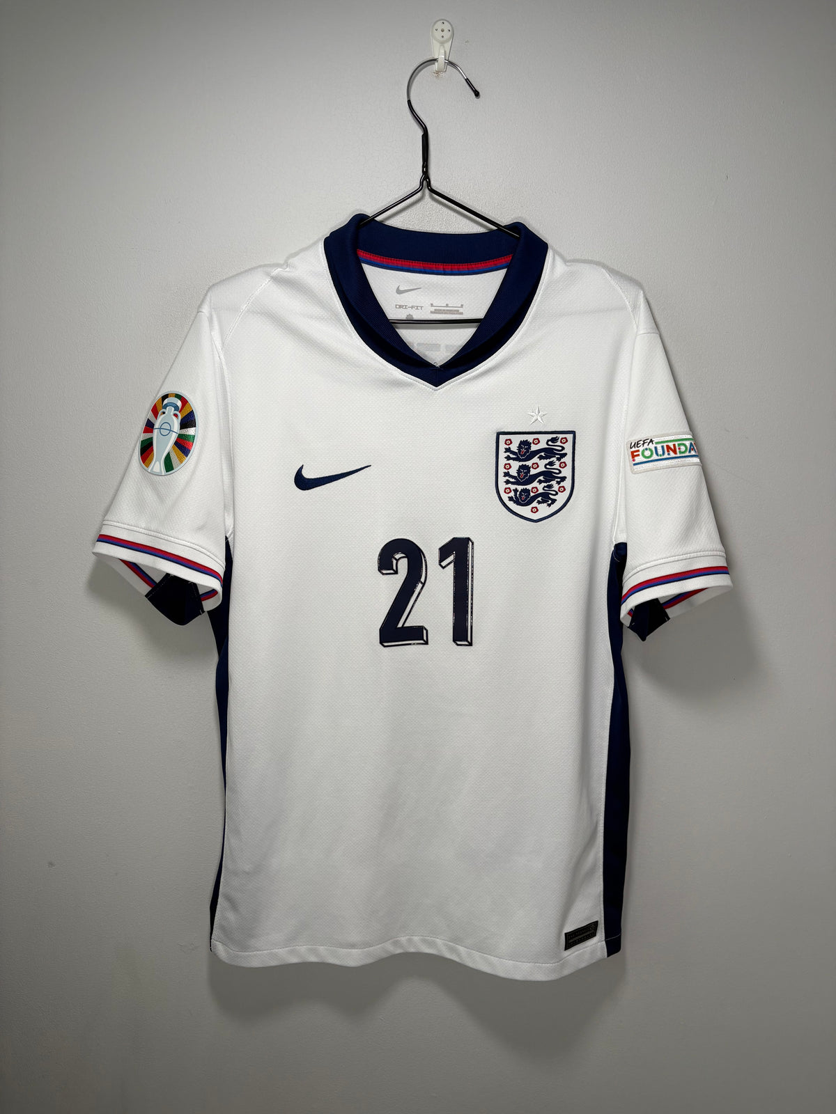 England Authentic Home Shirt 2024 Eze (M)