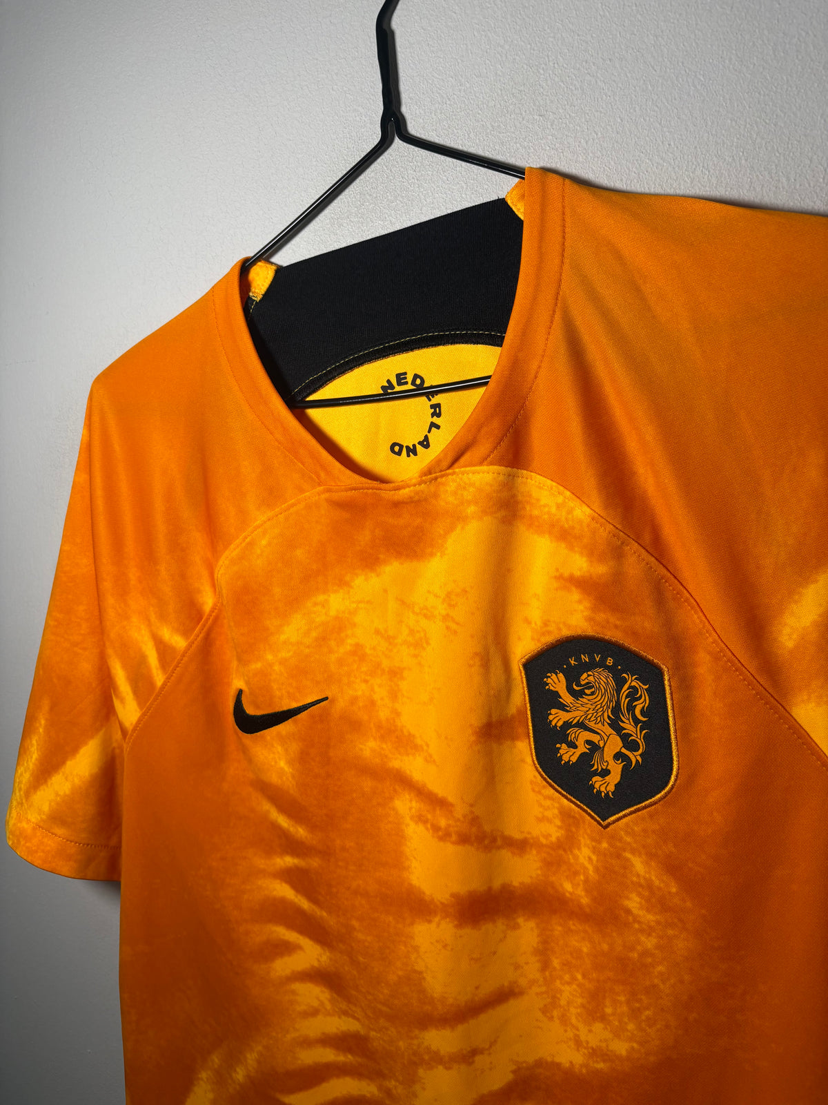 Netherlands Authentic Home Shirt 2022 Weghorst (M)