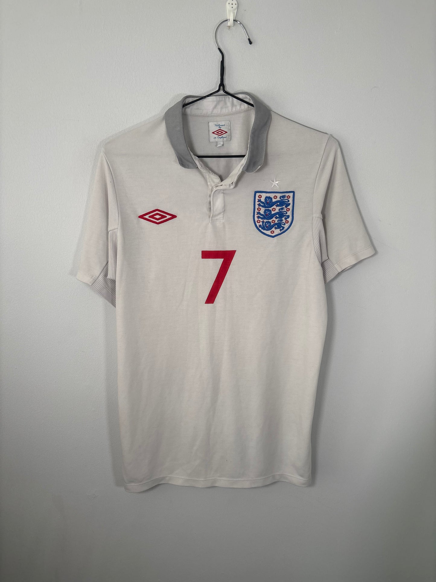 England Home Shirt 2010 Beckham (S)