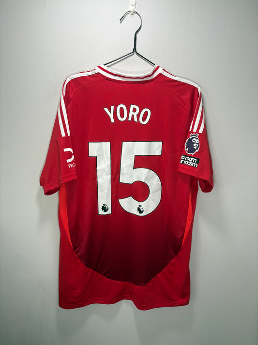 Manchester United Authentic Hjemmebanetrøje 2024/25 Yoro (XL)