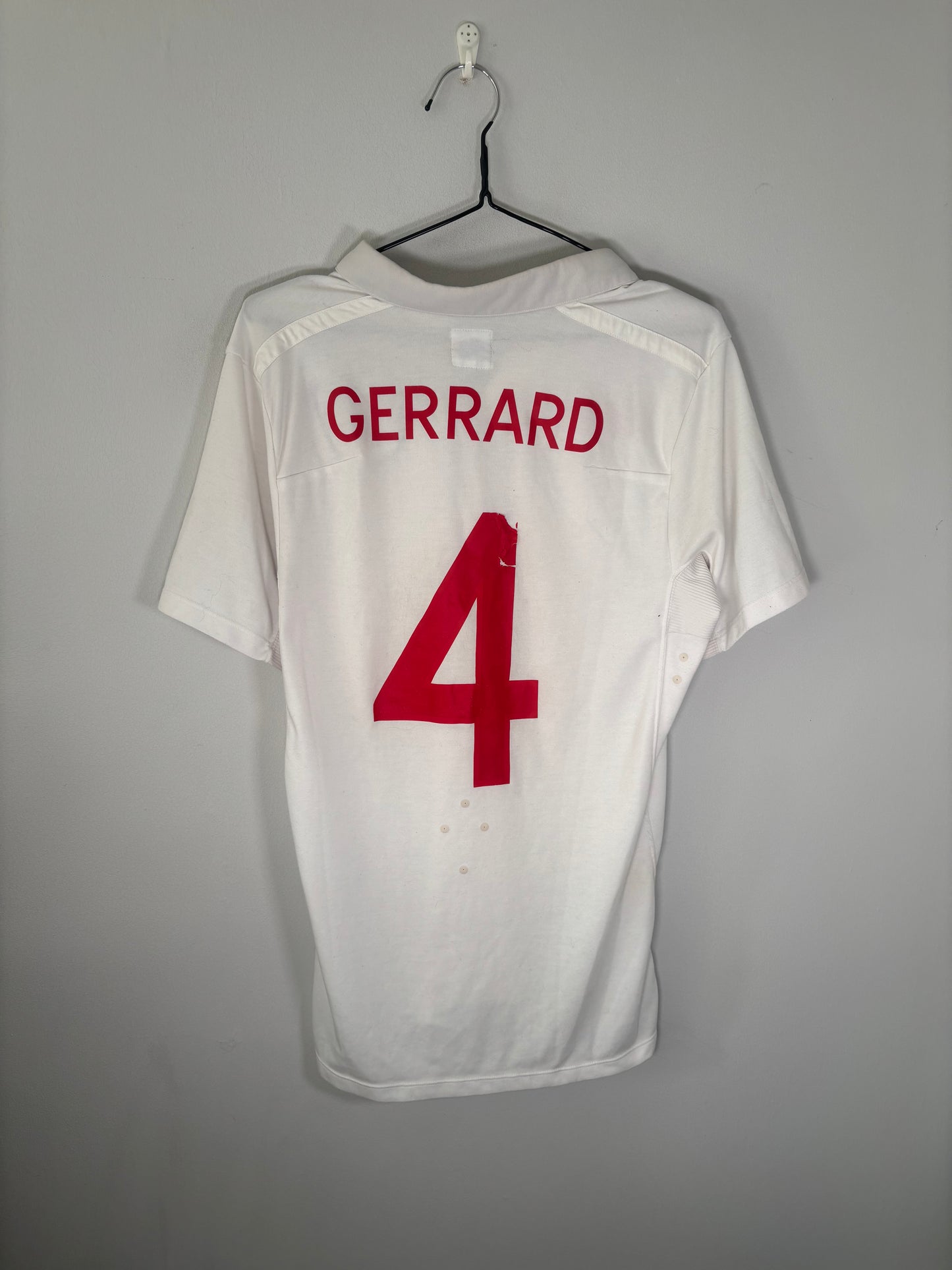 England Home Shirt 2010 Gerrard (S)
