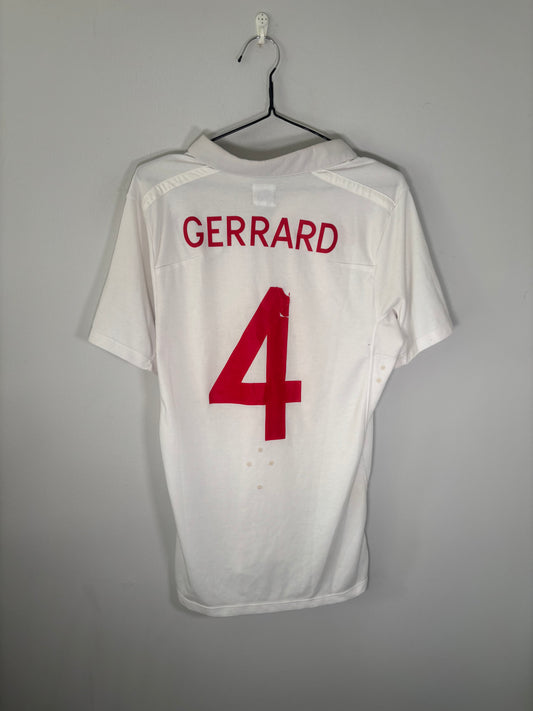 England Home Shirt 2010 Gerrard (S)