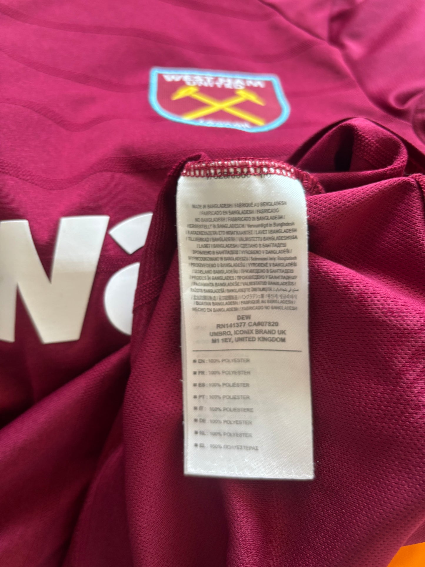 West Ham United Home Shirt 2018/19 (S)
