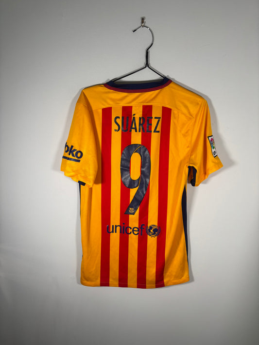 Barcelona Away Shirt 2015/16 Suarez (S)