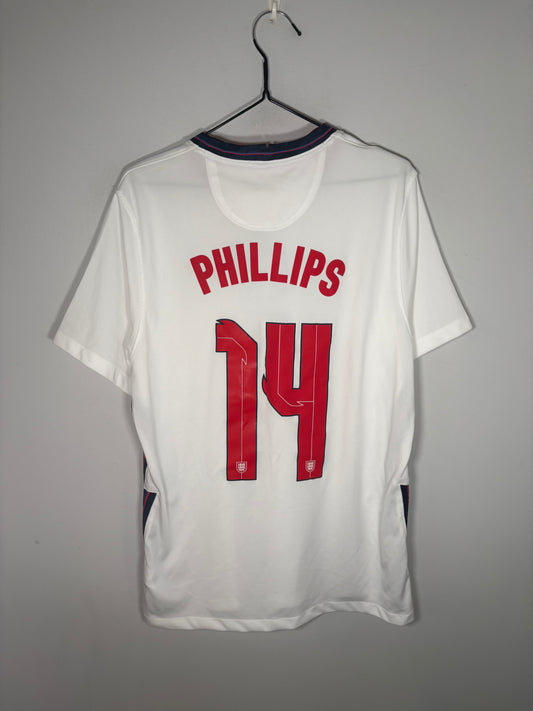 England autentisk hjemmebanetrøje 2020 Kalvin Phillips (L)