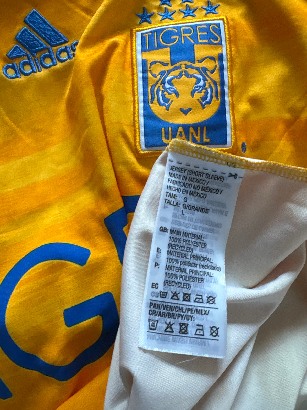 Tigres Authentic Uanl Home Shirt 2019/20 (L)