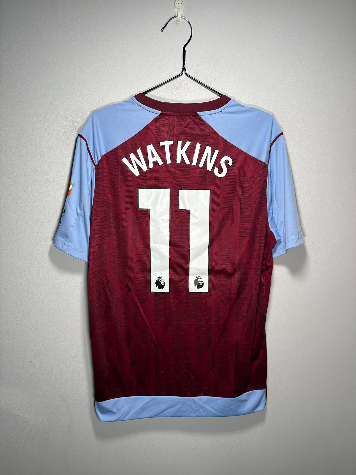 Aston Villa Authentic Home Shirt 2023/24 Ollie Watkins (L)