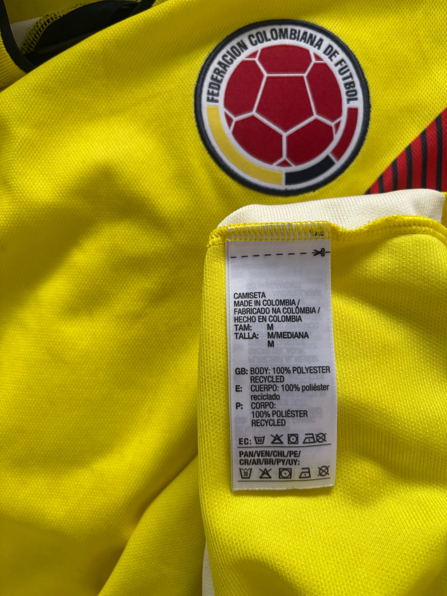 Colombia Home Shirt 2018 Long Sleeve (M)