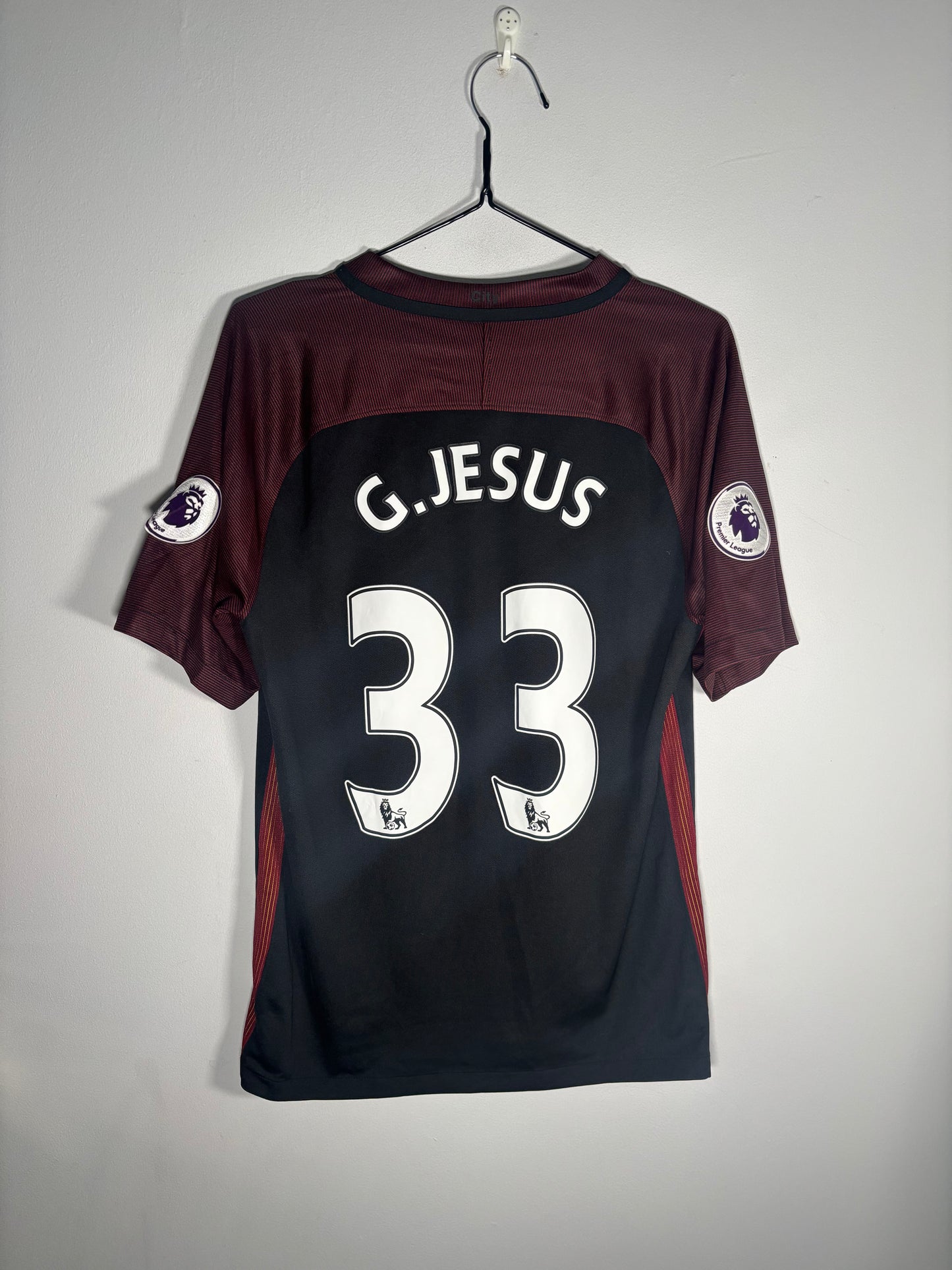 Manchester City Away Shirt 2016/17 Jesus (S)