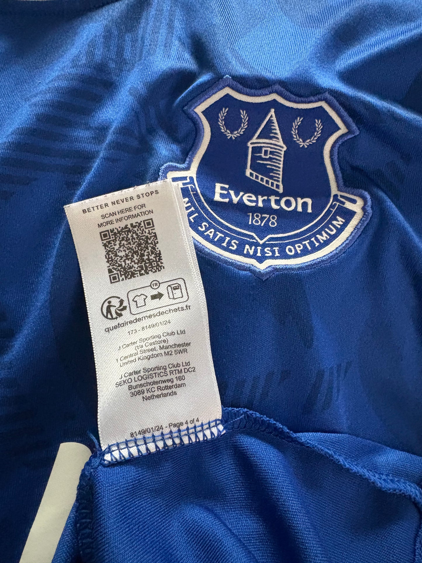 Everton Home Shirt 2024/25 LindStrøm (L)