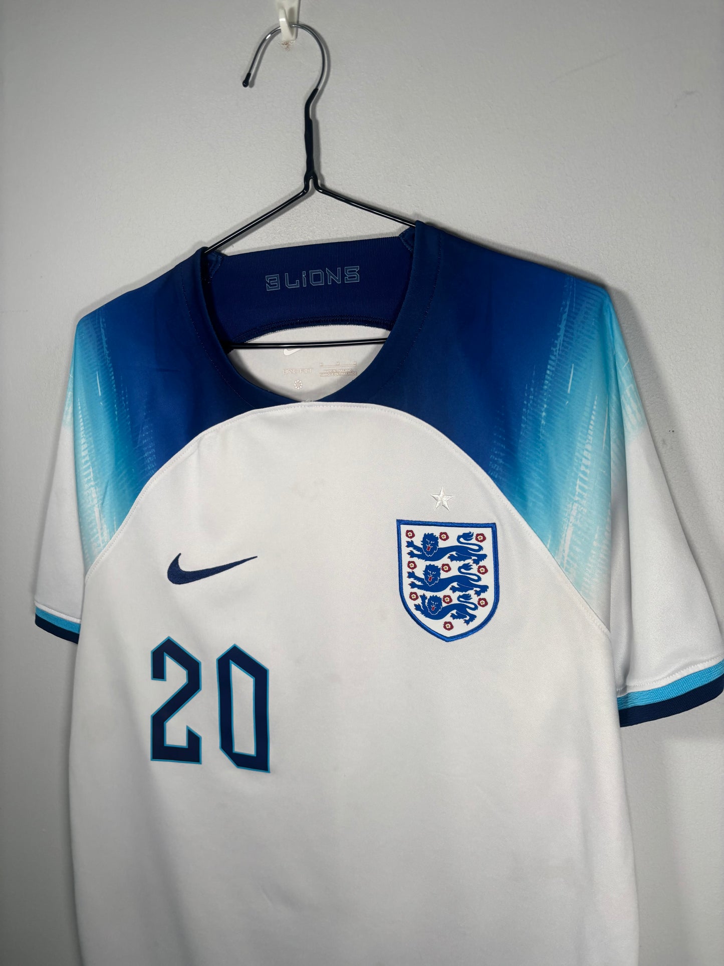 England Home Shirt 2022 Phil Foden (M)