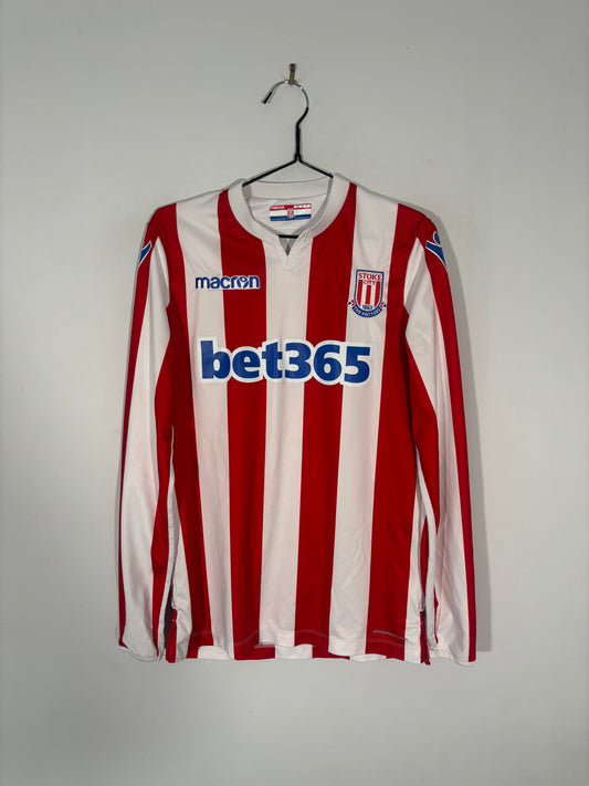 Stoke City Home Shirt 2018/19 Long Sleeve (S)