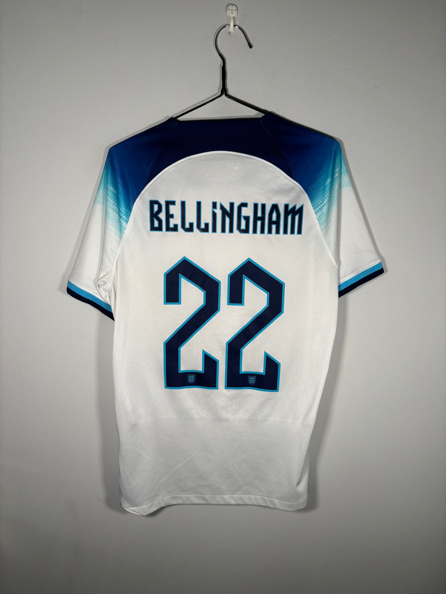 England Home Shirt 2022 Jude Bellingham (S)