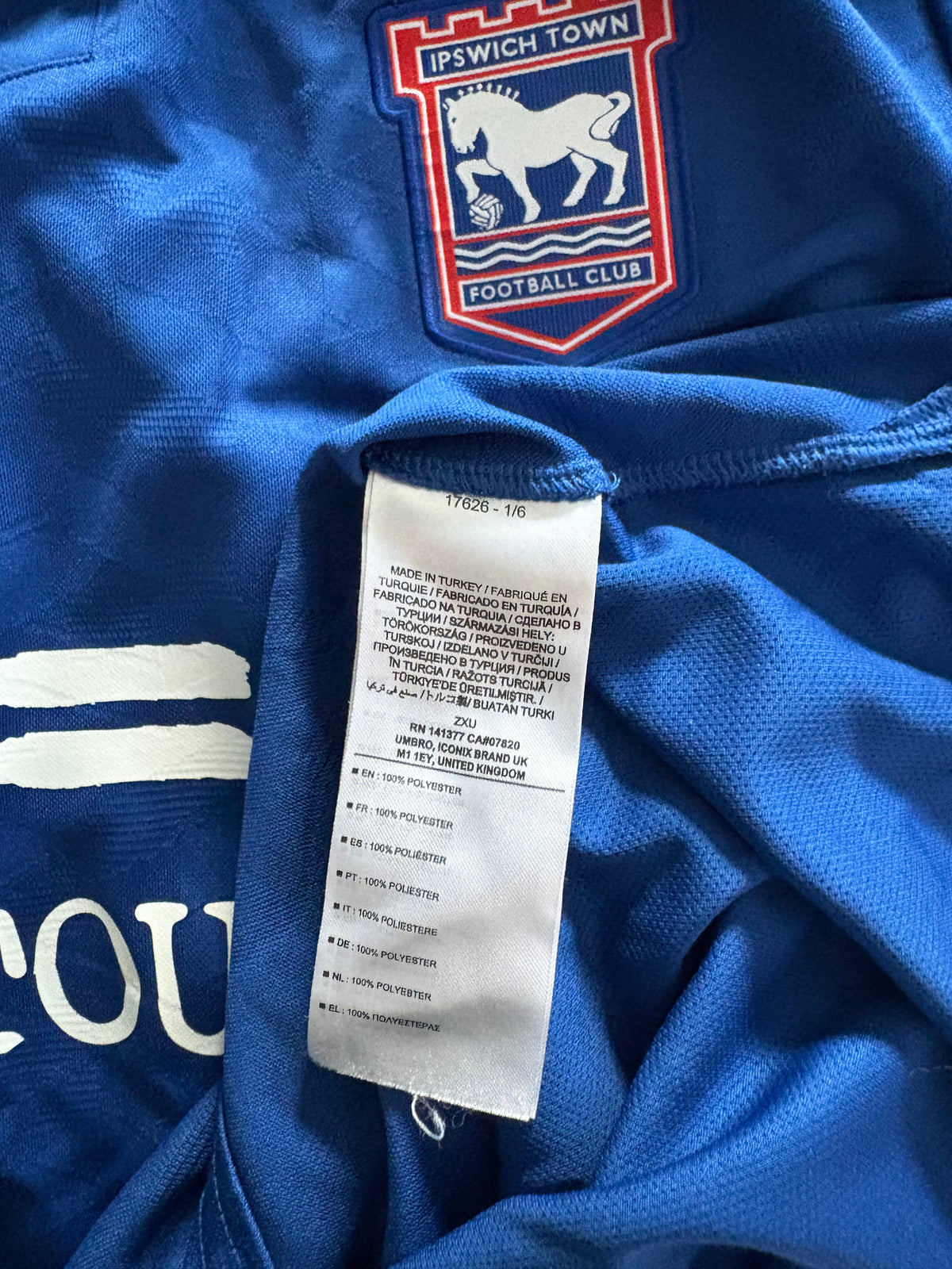 Ipswich Town Home Shirt 2023/24 (L)