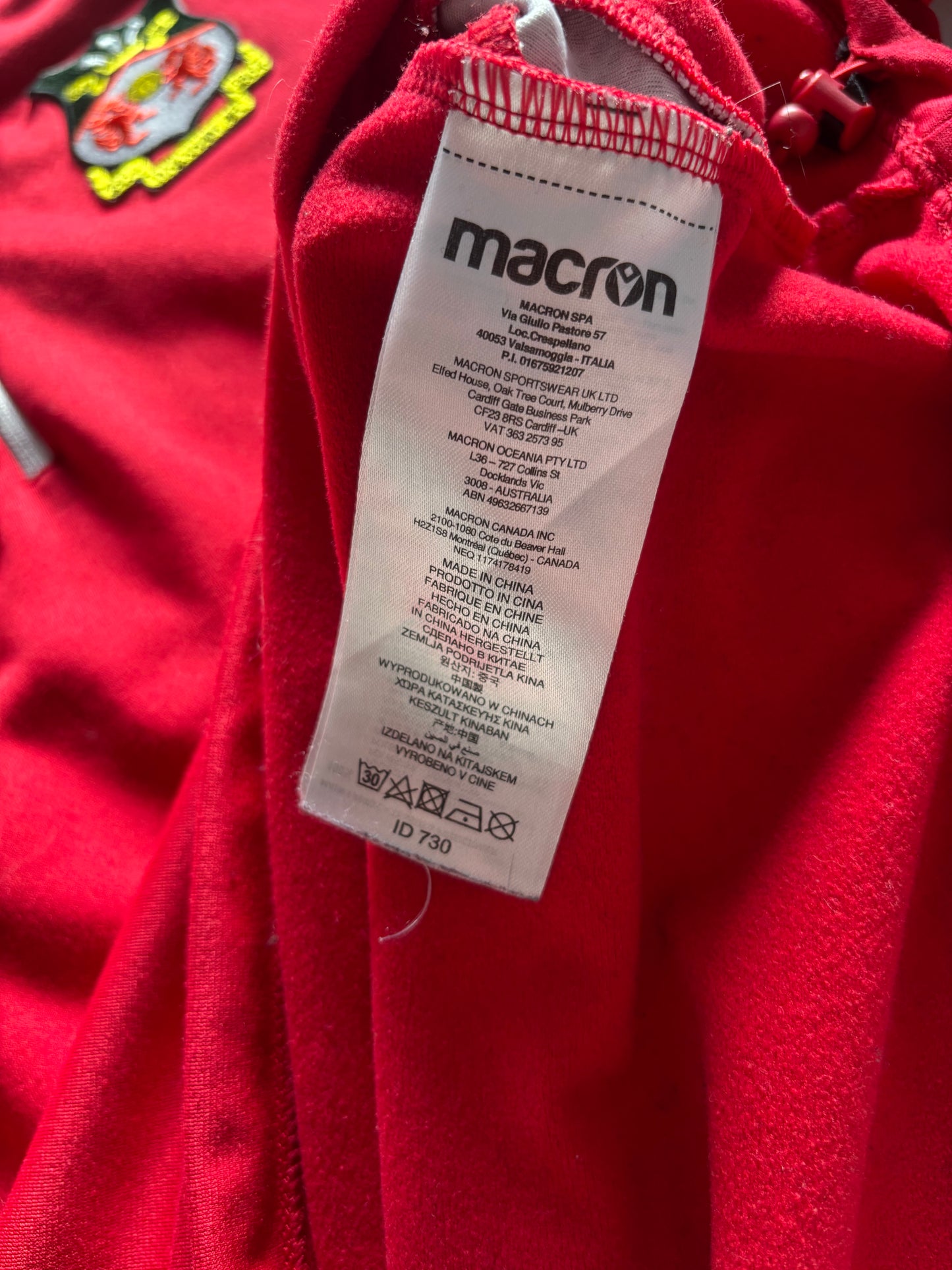 Wrexham Training 1/4 Zip (M)