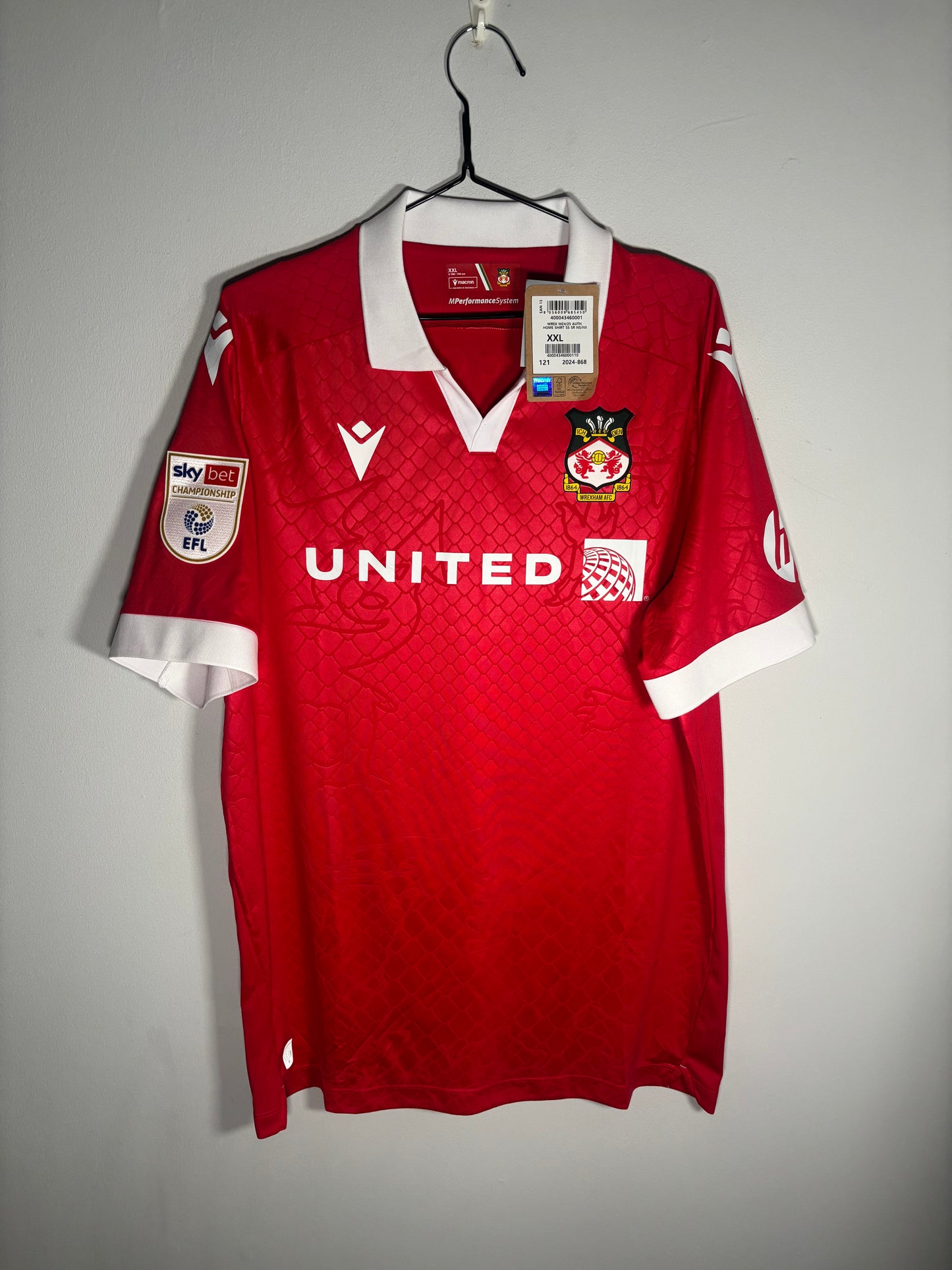 Wrexham Home Shirt 2025/26 Elliot Lee (XXL)