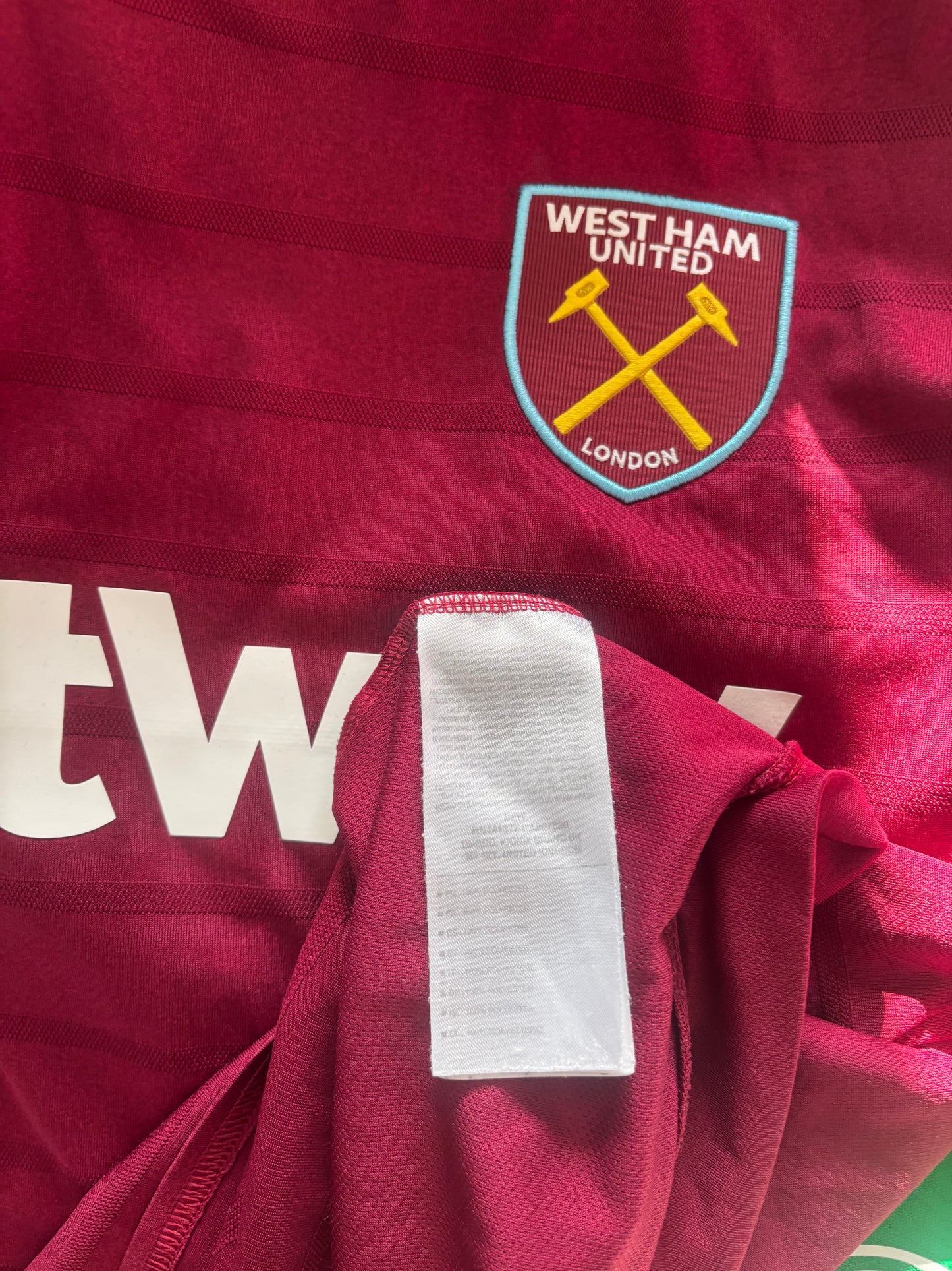 West Ham United Home Shirt 2018/19 Anderson (L)