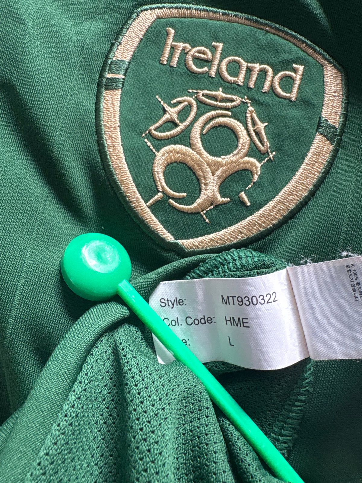 Camiseta auténtica de local de Irlanda 2020 (L)