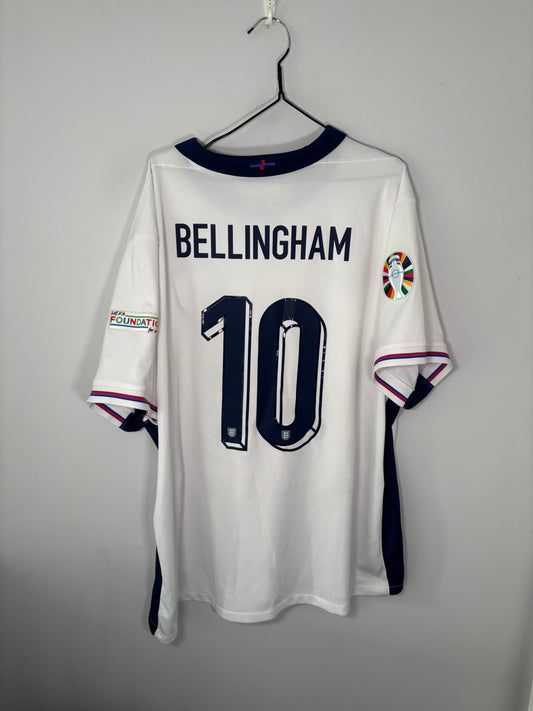 England Home Shirt 2024 Jude Bellingham (XXL)