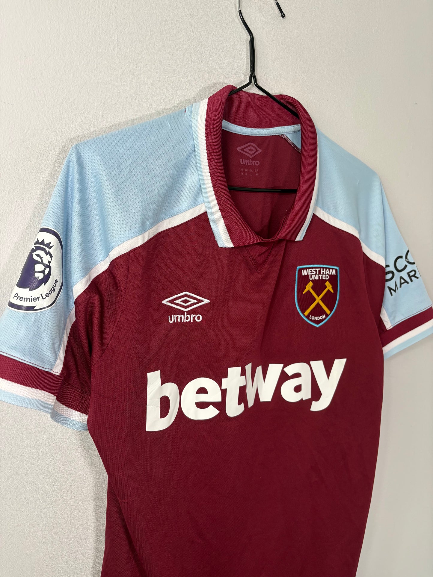 West Ham United Home Shirt 2021/22 Rice (M)