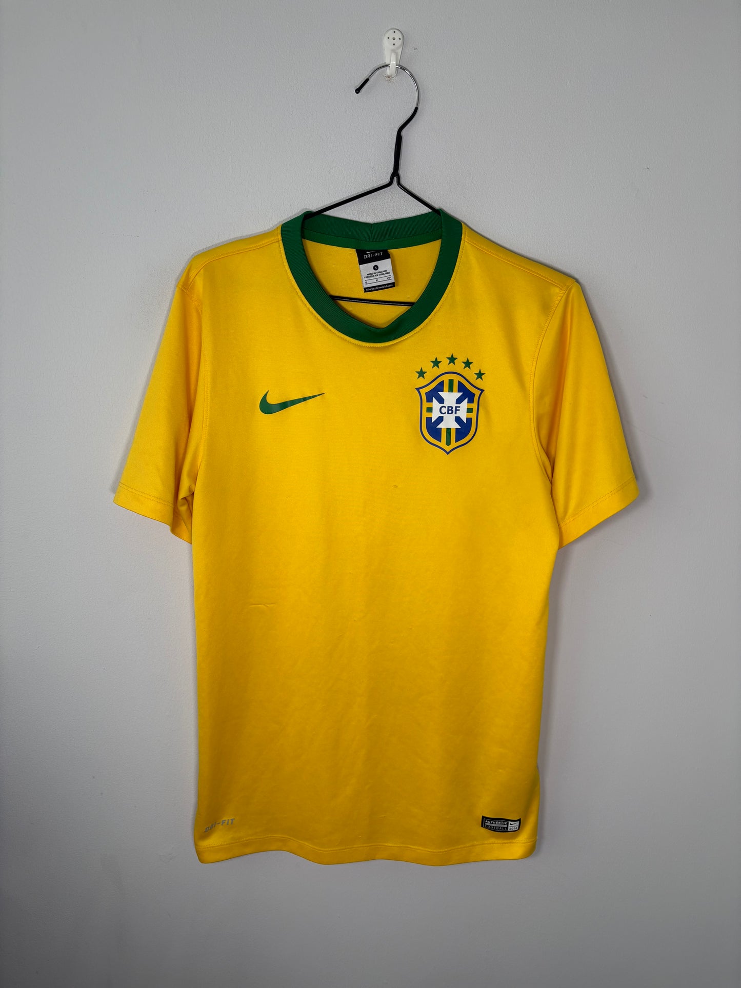 Brazil Home Shirt 2014/15 Player Issue (S)
