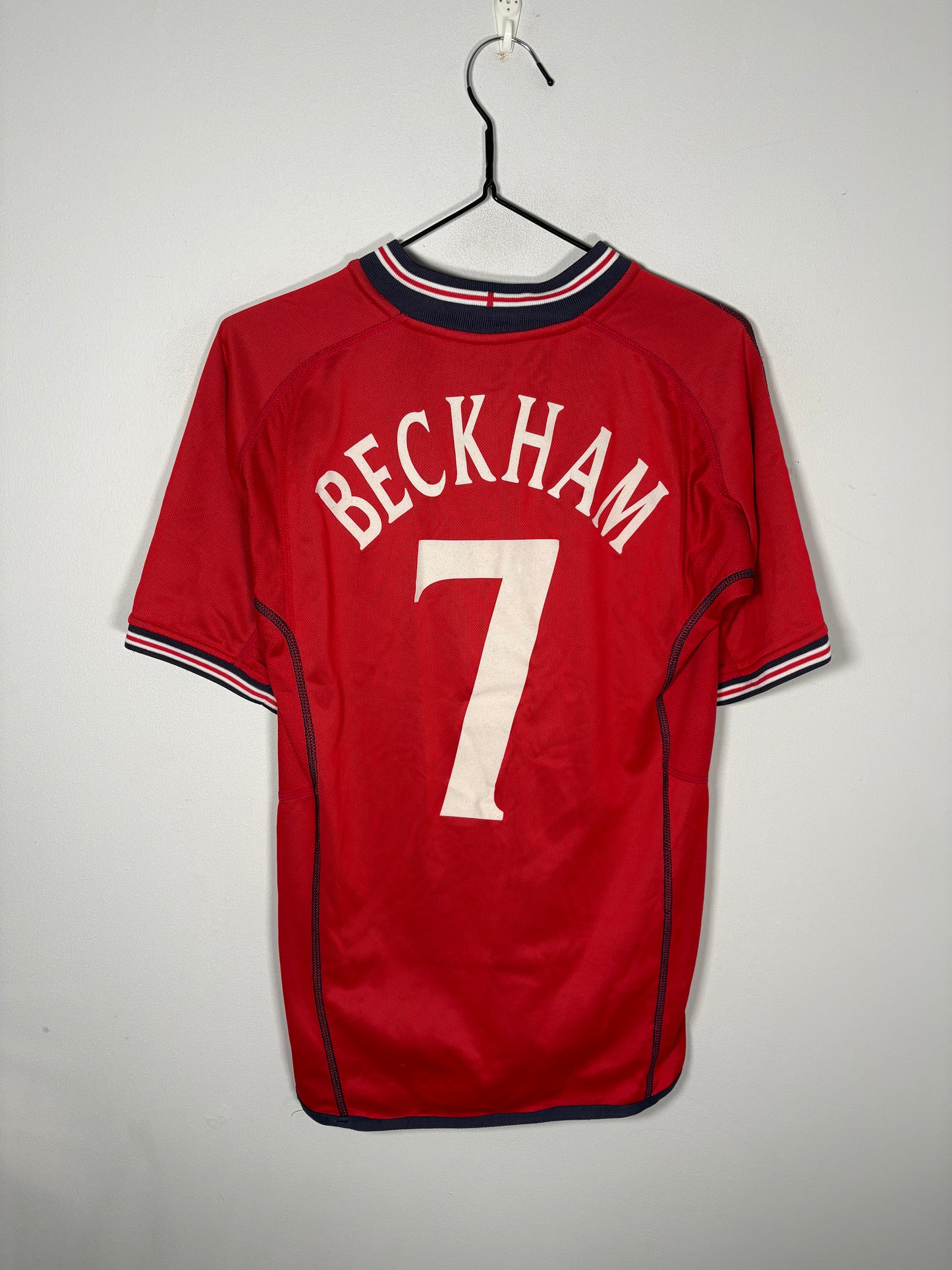 England Away Shirt 2002 Beckham (XLK)