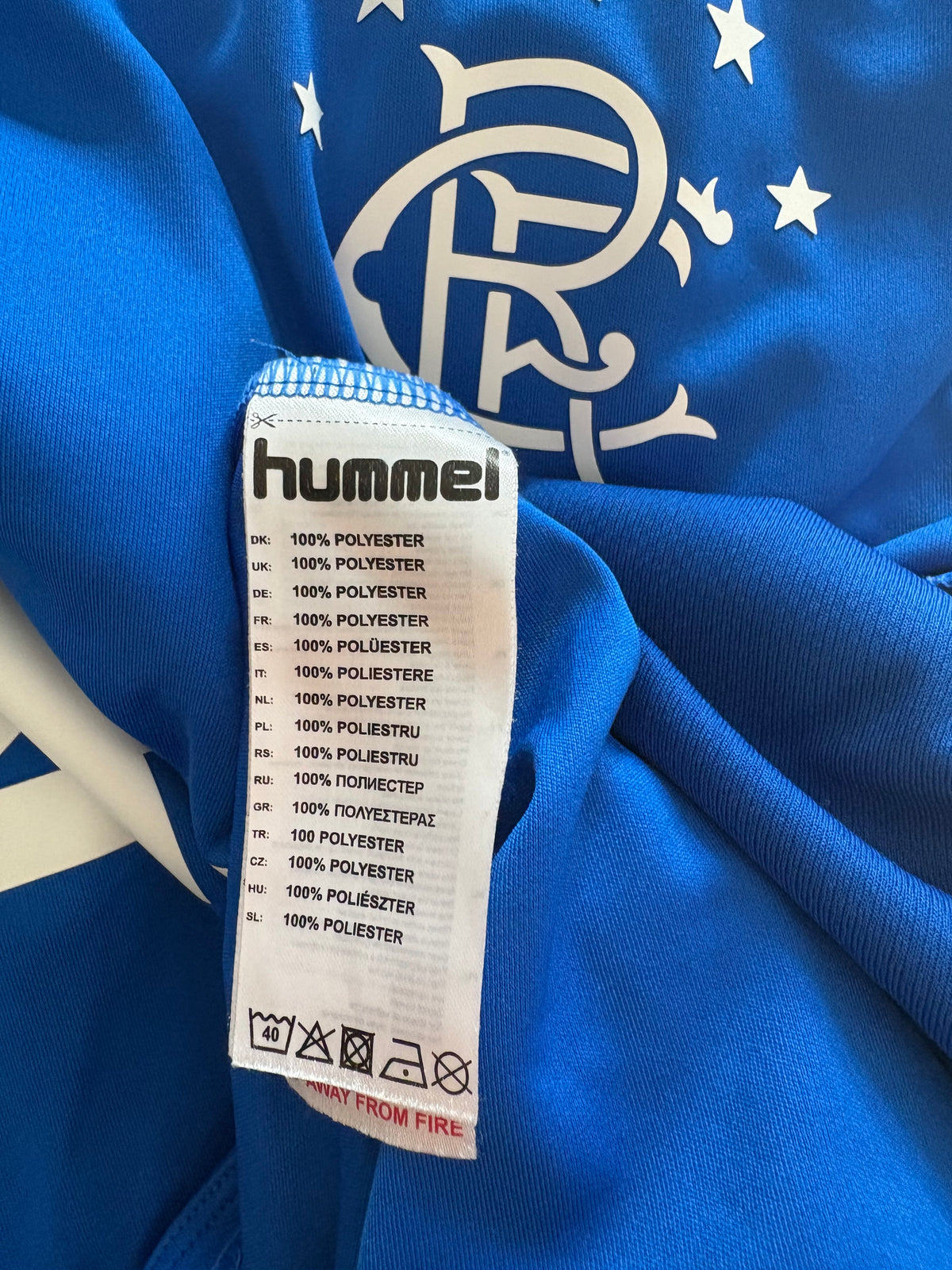 Rangers Authentic Home Shirt 2018/19 Lafferty (S)