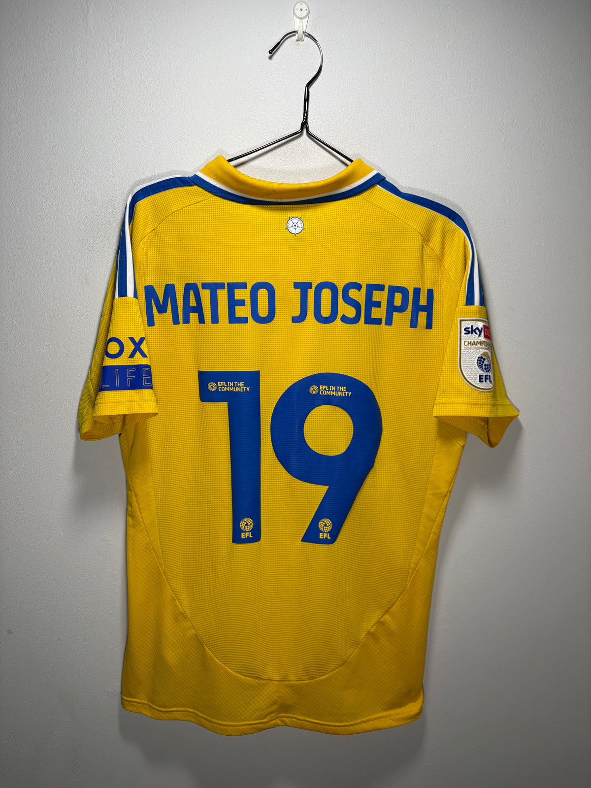 Leeds United Authentic Away Shirt 2024/25 Mateo Joseph (M)