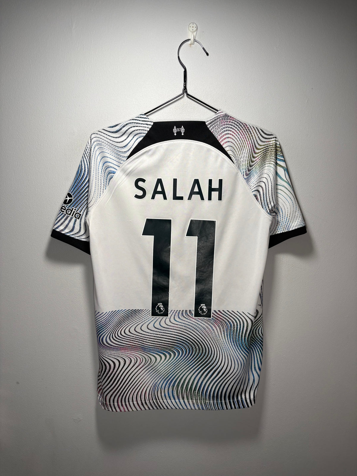 Liverpool Authentic Away Shirt 2022/23 Salah (XLK)