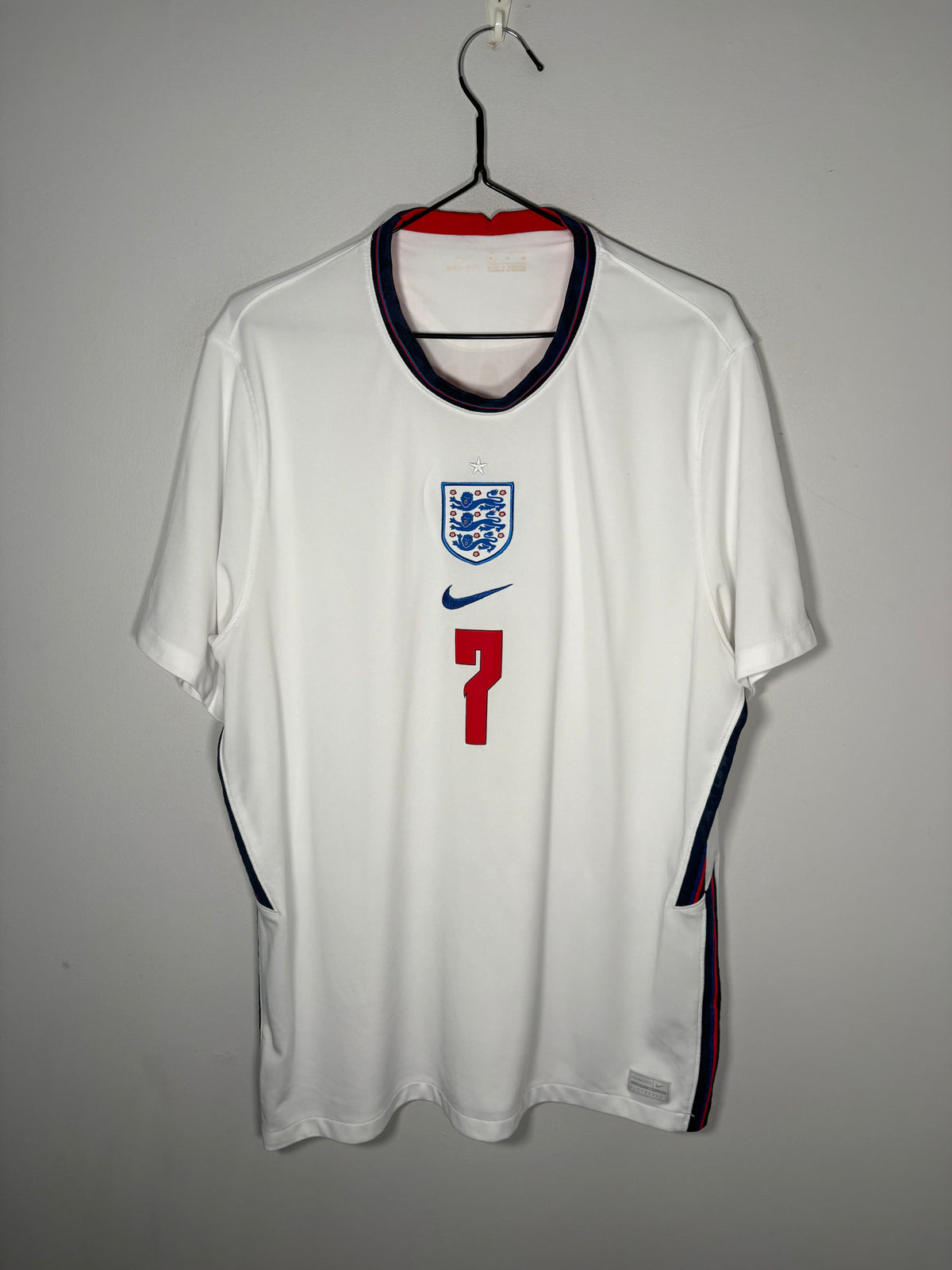 England Authentic Home Shirt 2020  Jack Grealish (XL)