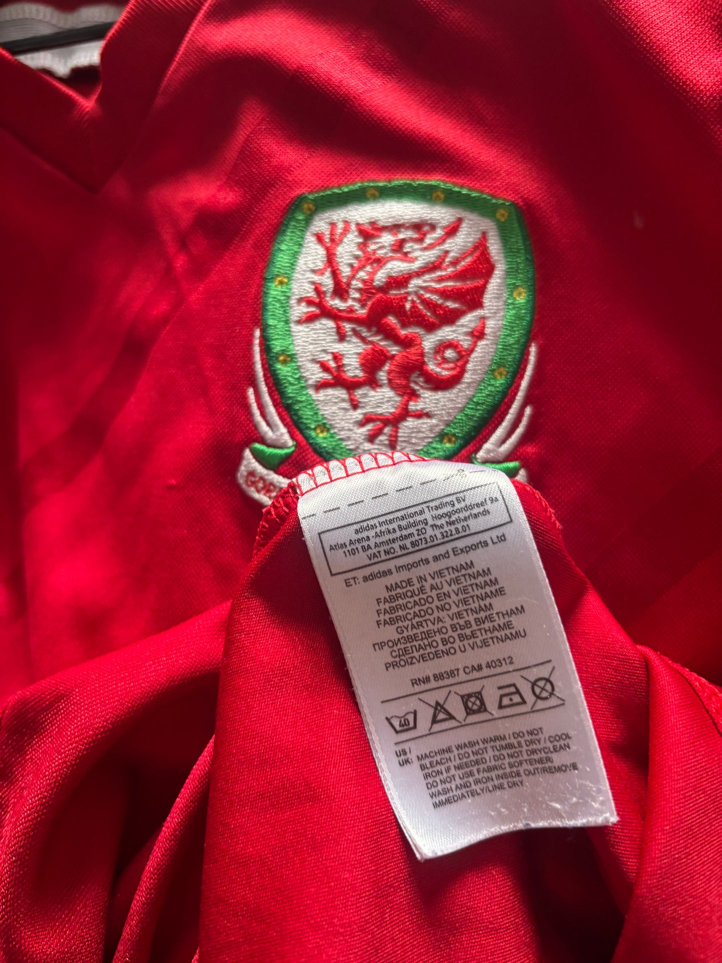 Wales Home Shirt 2014 (S)