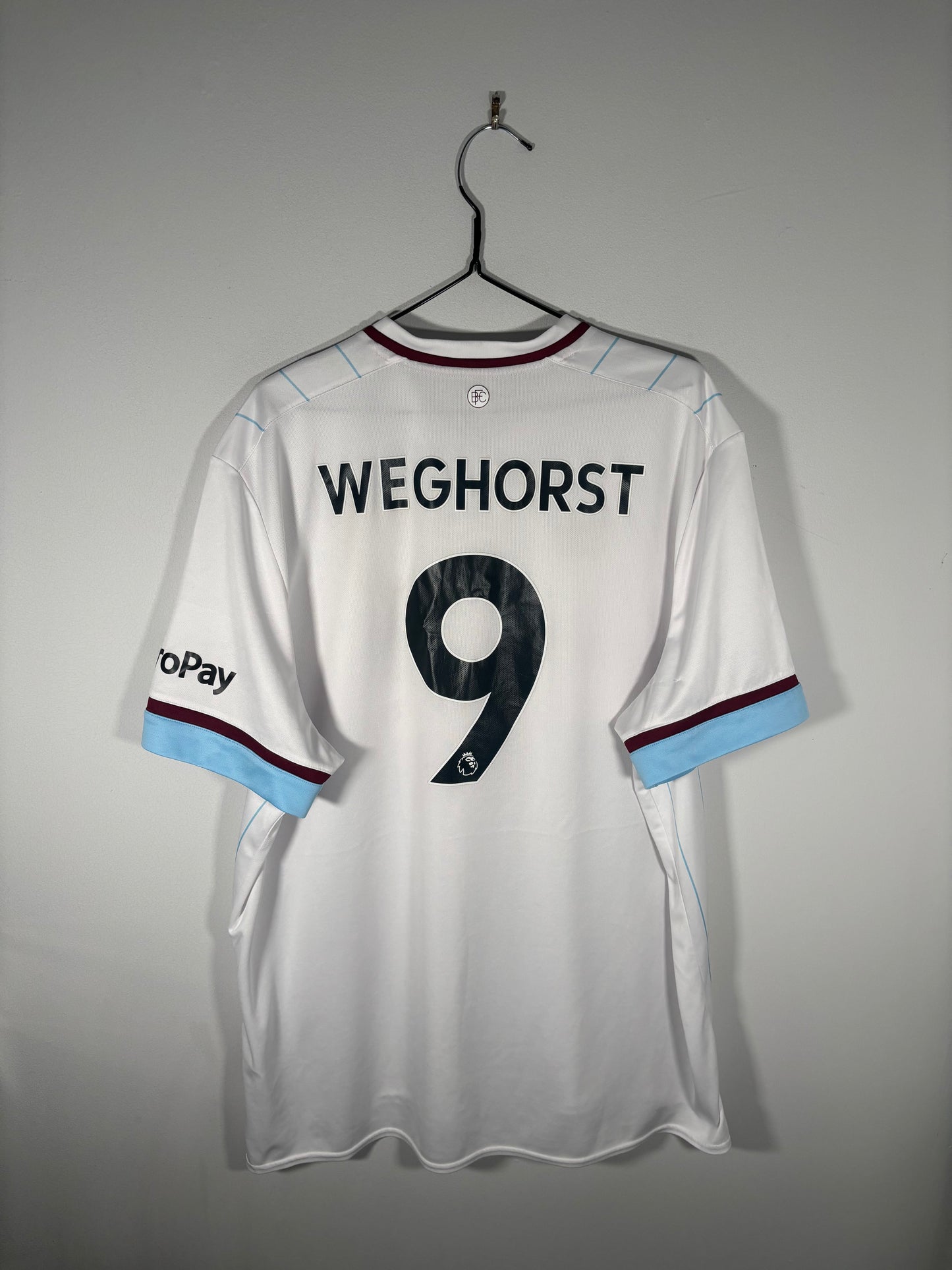 Burnley Away Shirt 2021/22 Weghorst (4XL)