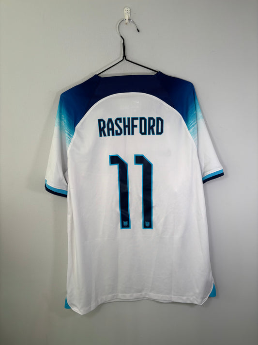 England Home Shirt 2022 Rashford (L)