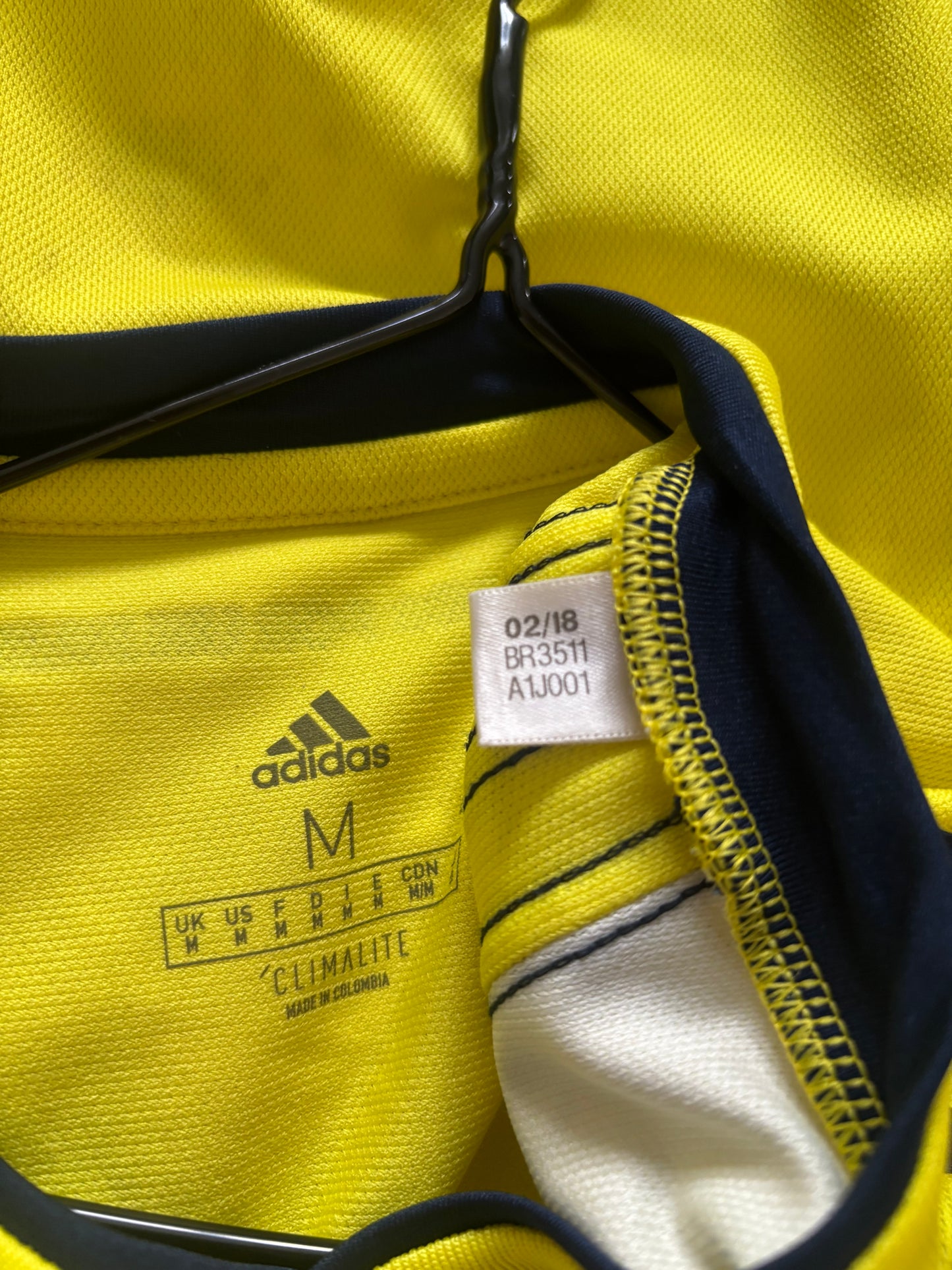 Colombia Home Shirt 2018 Long Sleeve (M)