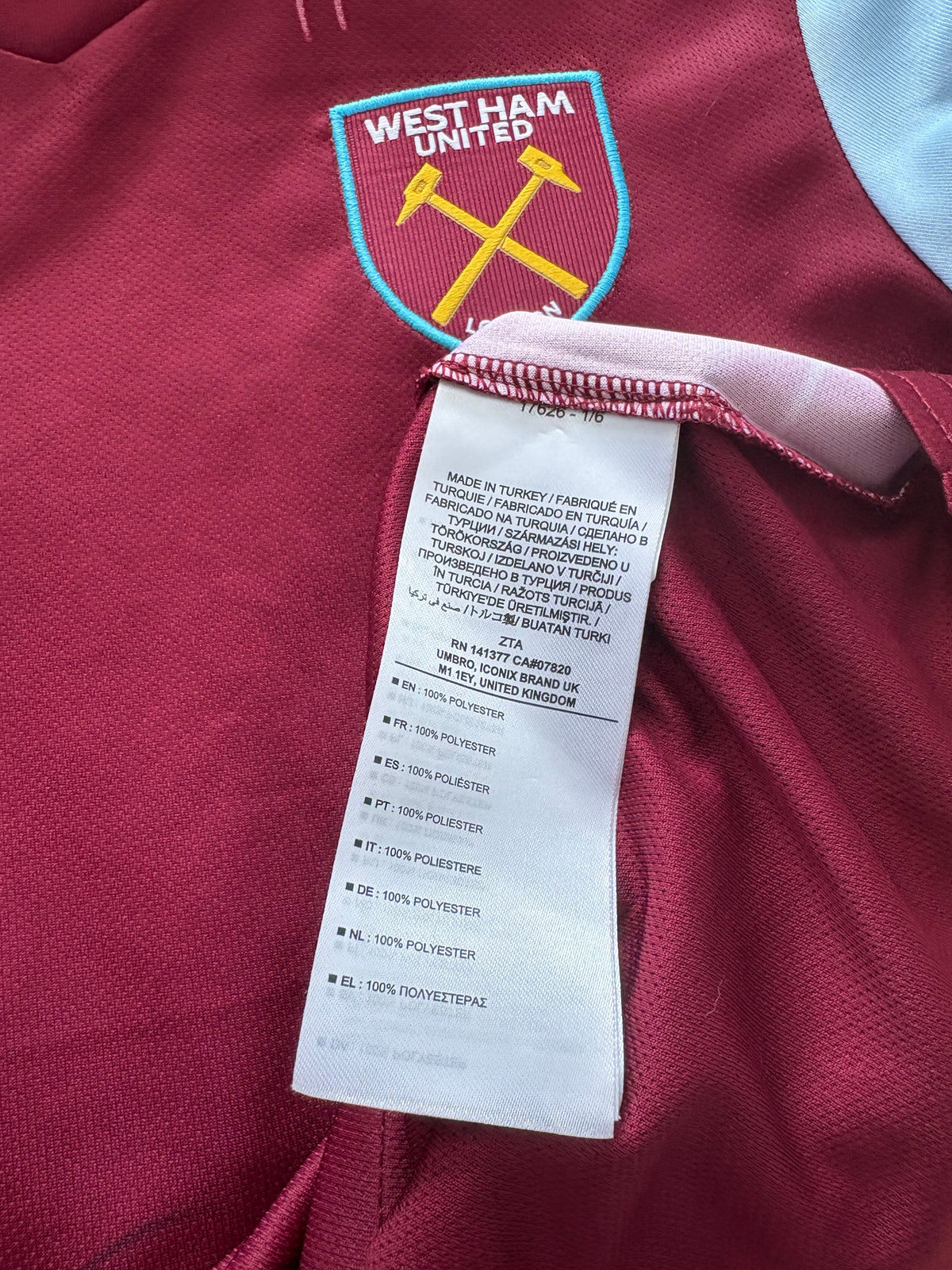 West Ham United Authentic Home Shirt 2023/24 Kudus (XLK)