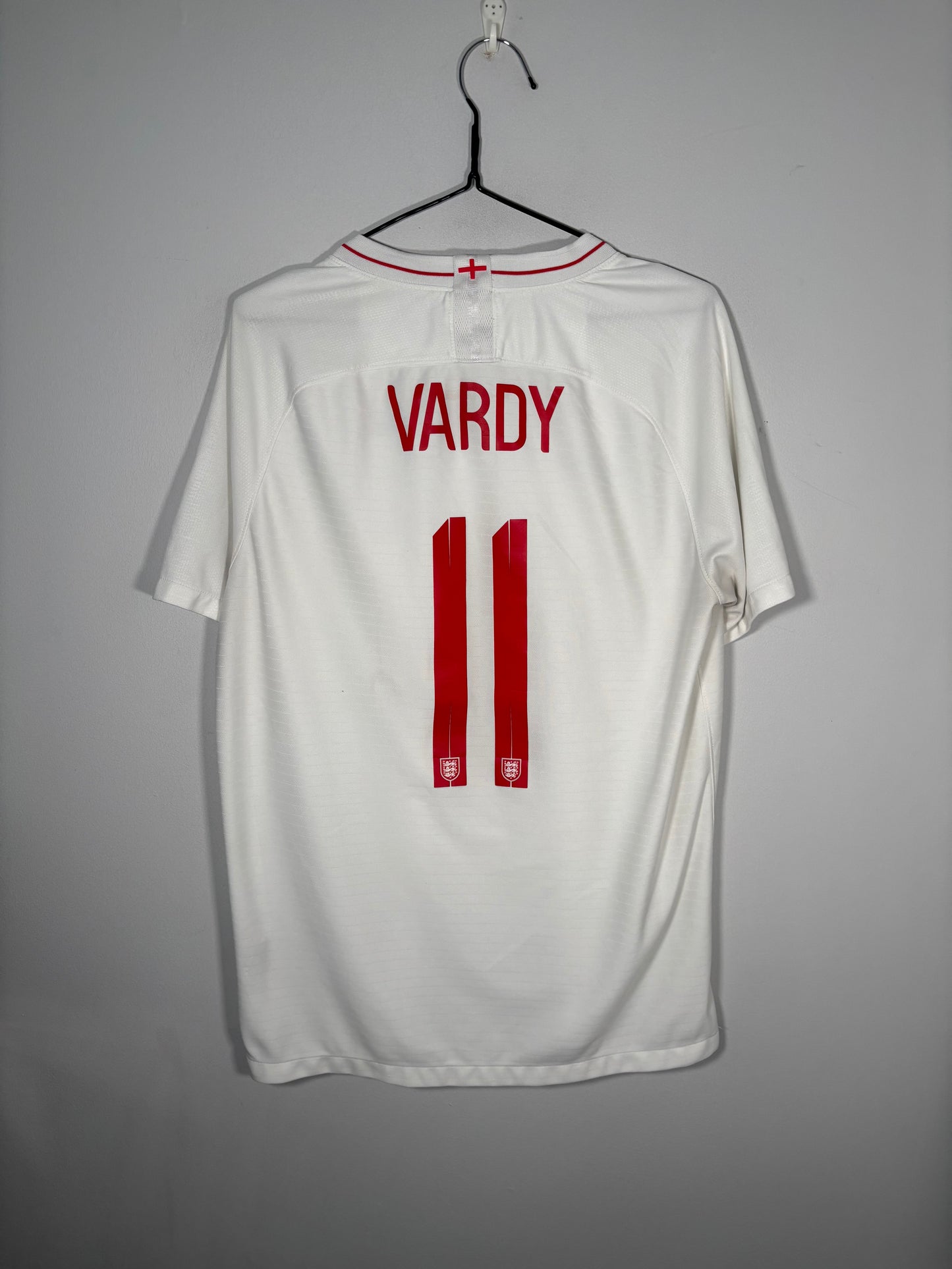 England Home Shirt 2018 Jamie Vardy (L)