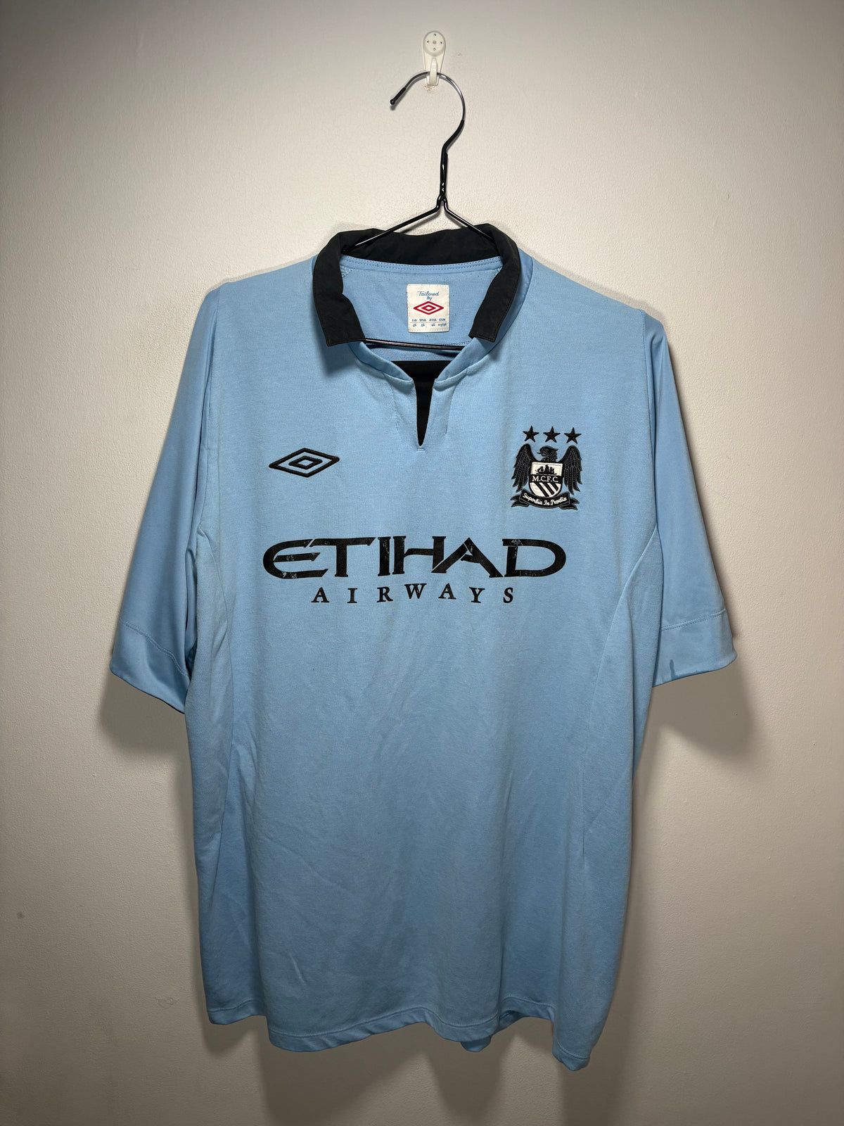 Manchester City Authentic Home Shirt 2012/13 Aguero (XL)