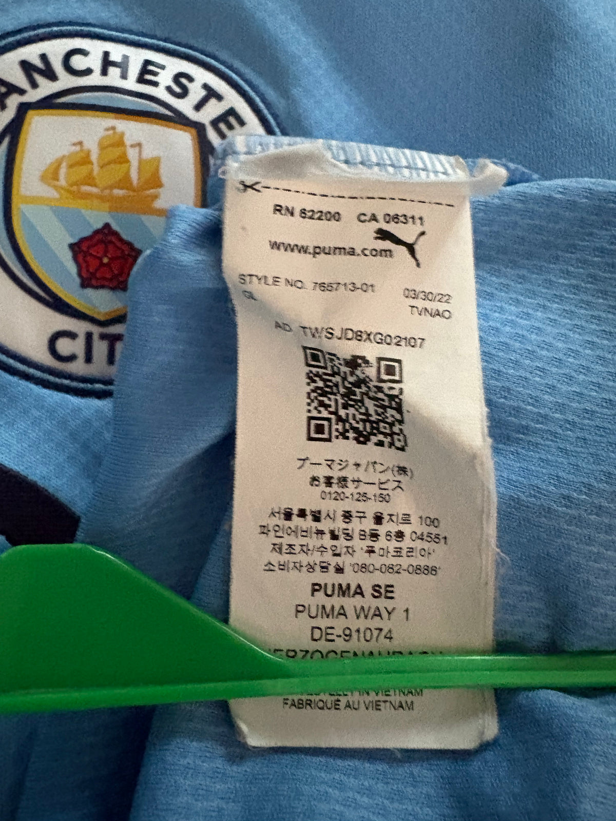 Manchester City Authentic Thuisshirt 2022/23 Cancelo (L Kids)