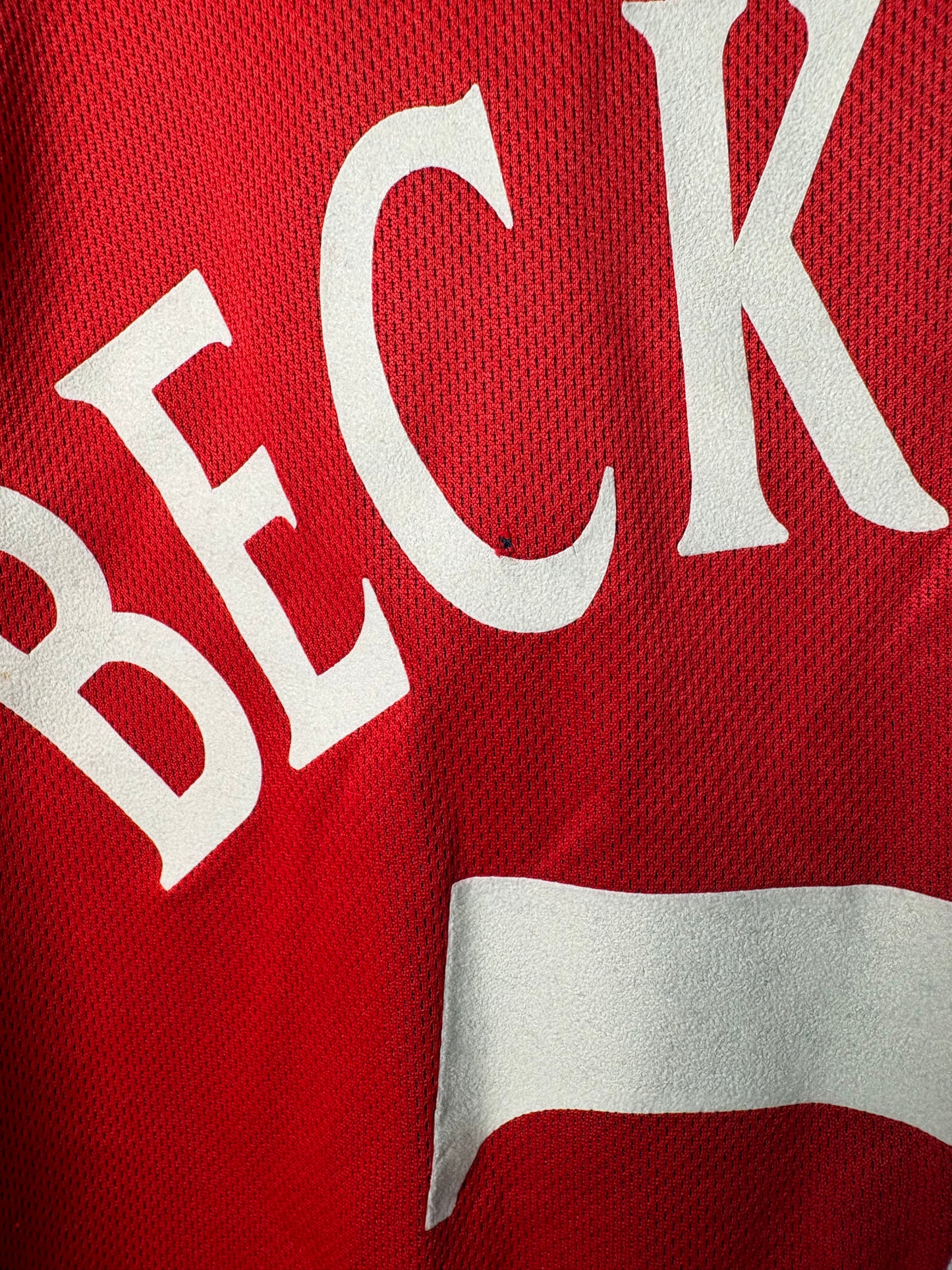 England Away Shirt 2002 Beckham (XLK)