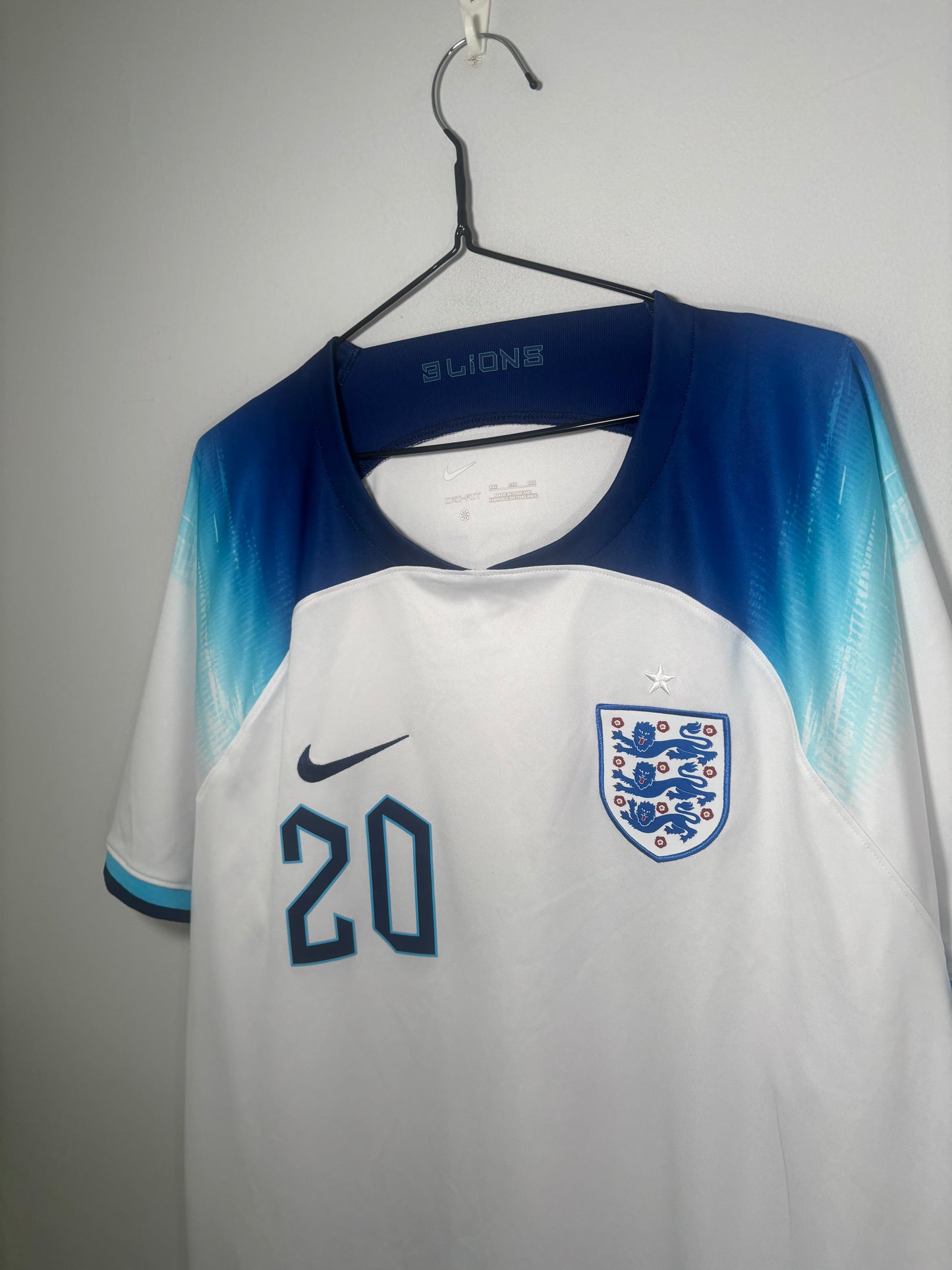 England Home Shirt 2022 Phil Foden (XXL)