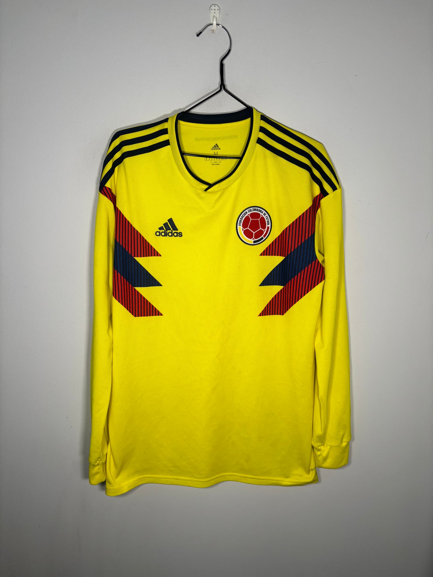 Colombia Home Shirt 2018 Long Sleeve (M)