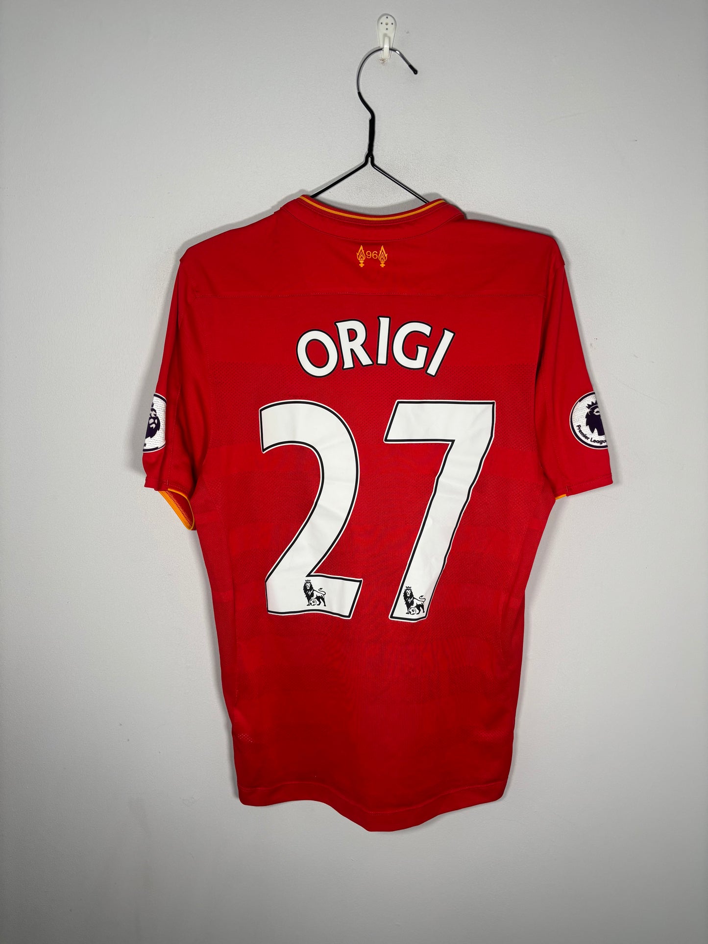 Liverpool Home Shirt 2016/17 Origi (S)