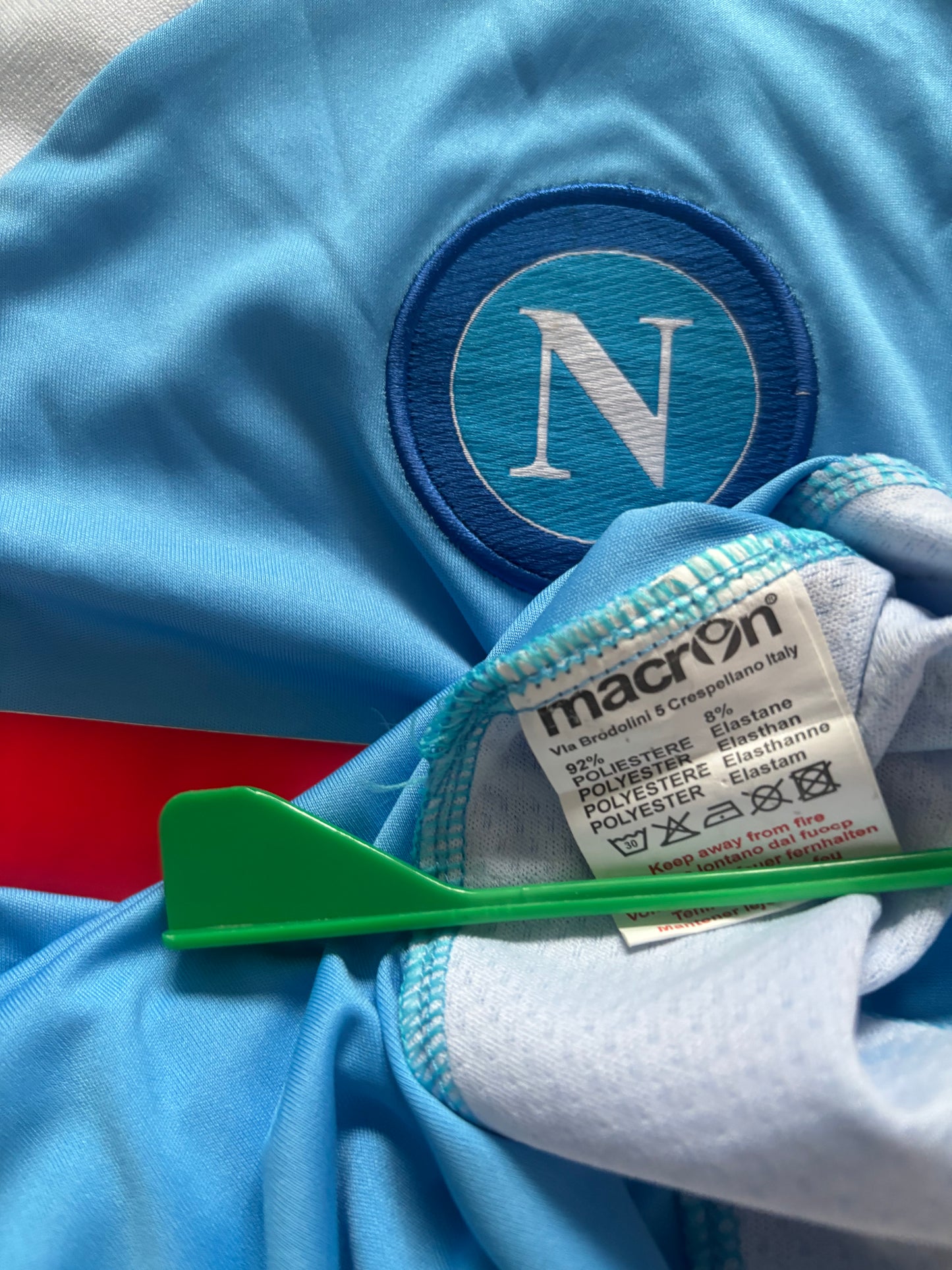 Napoli Home Shirt 2013/14 Coppa Italia Final Cavani (M)