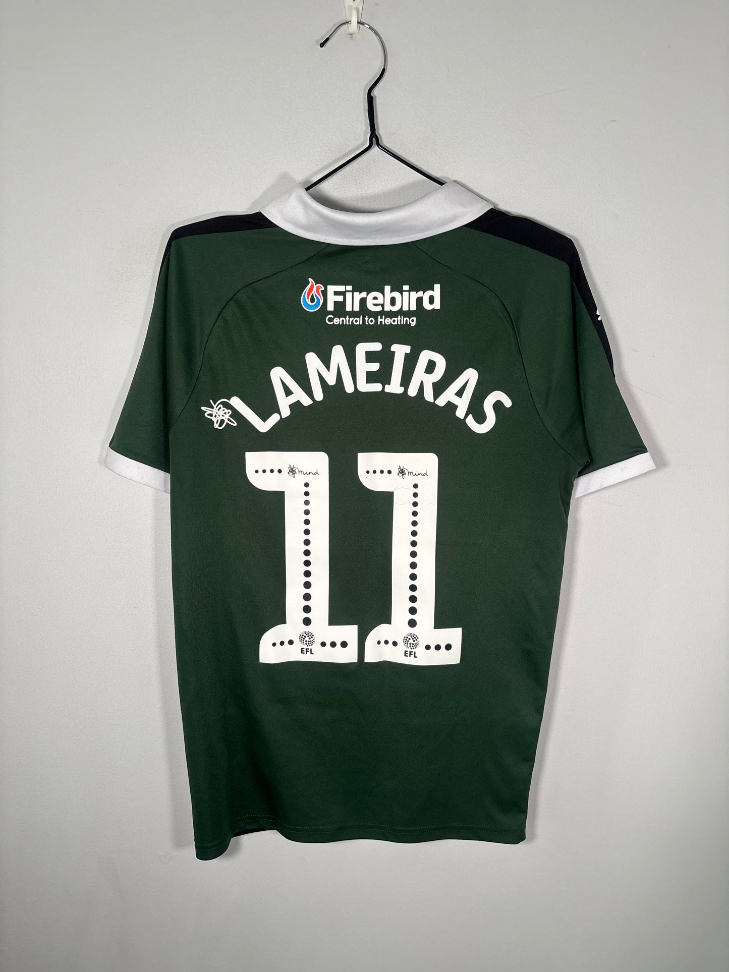 Plymouth Argyle Home Shirt 2018/19 Lameiras (S)