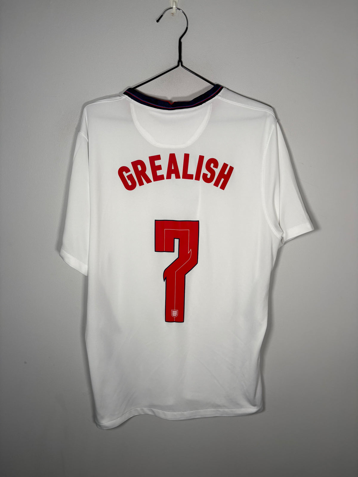 England Authentic Home Shirt 2020  Jack Grealish (XL)